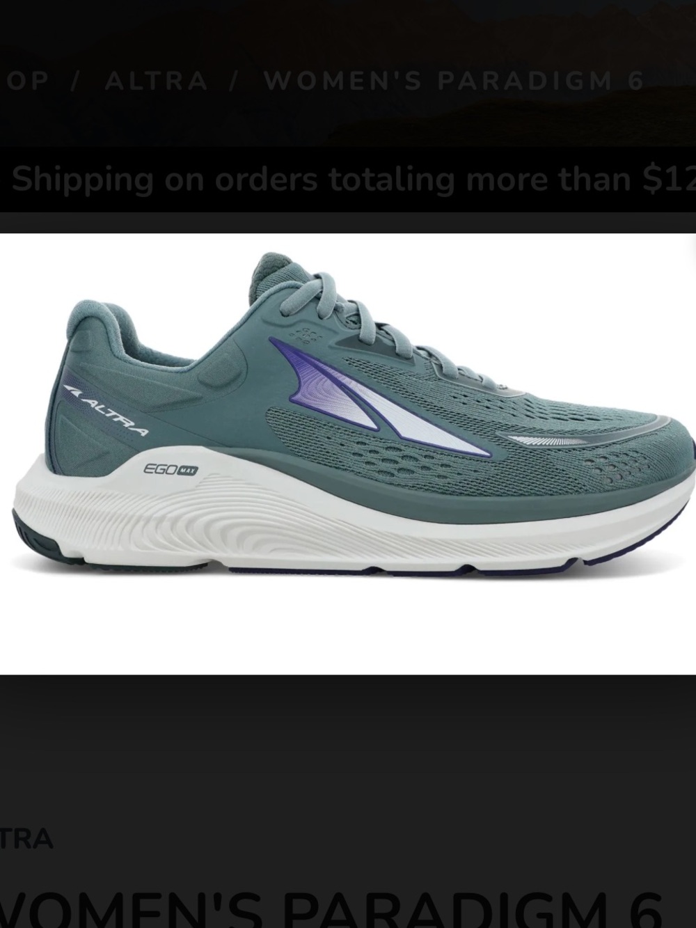 Altra Women’s Paradigm 6 in Grey and Purple. SZ 10. Running. Jogging. Comfort